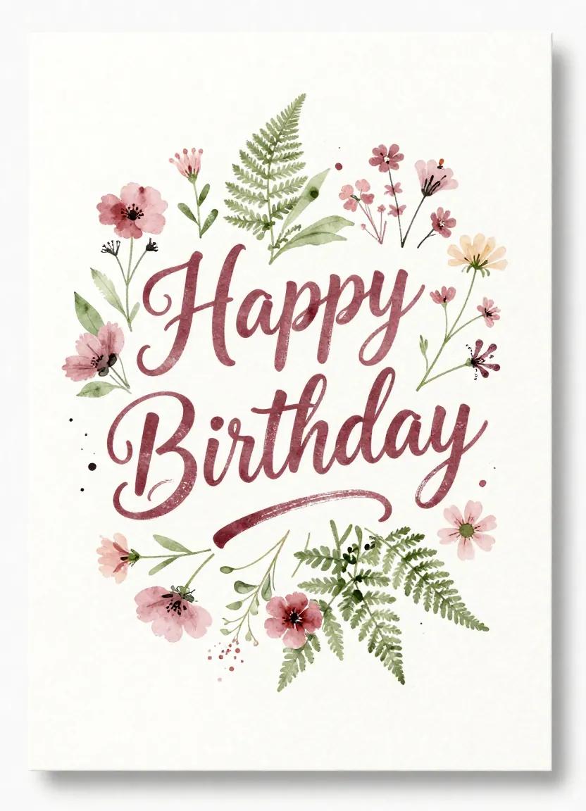 A finished PaperInKind card